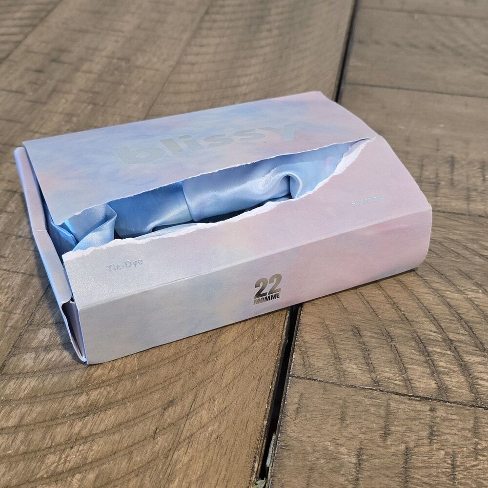 Blissy Standard Silk Pillowcase Tie Dye New With Box Damage